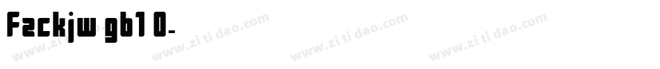 fzckjw gb1 0字体转换